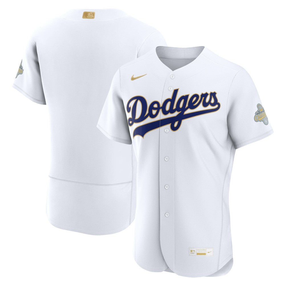 Los Angeles Dodgers Nike 2026 Gold Collection Authentic Jersey - White Jerseys