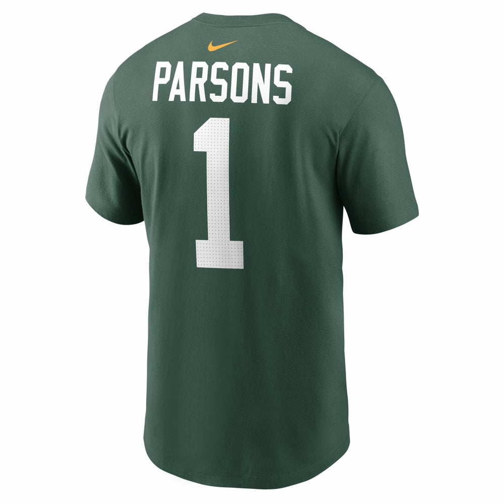 Micah Parsons Green Bay Packers Name & Number T-Shirt - Green T-shirts