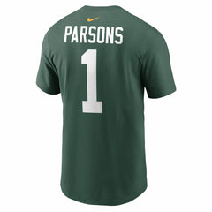 Micah Parsons Green Bay Packers Name & Number T-Shirt - Green T-shirts