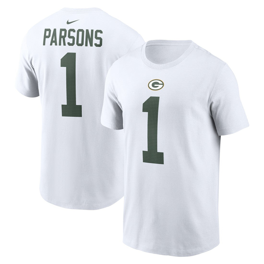Micah Parsons Green Bay Packers Player Name & Number T-Shirt - White T-shirts