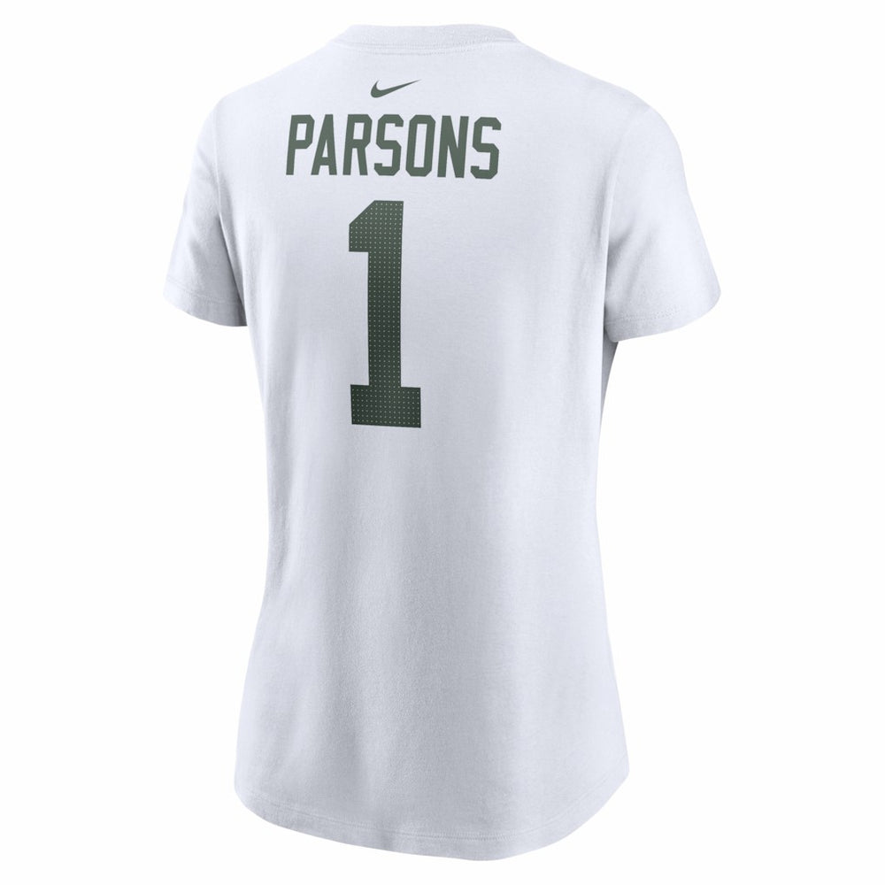 Micah Parsons Green Bay Packers Women's Player Name & Number T-Shirt - White T-shirts