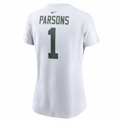Micah Parsons Green Bay Packers Women's Player Name & Number T-Shirt - White T-shirts
