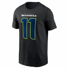 Jaxon Smith-Njigba Seattle Seahawks Carbon Name & Number T-Shirt - Black T-shirts