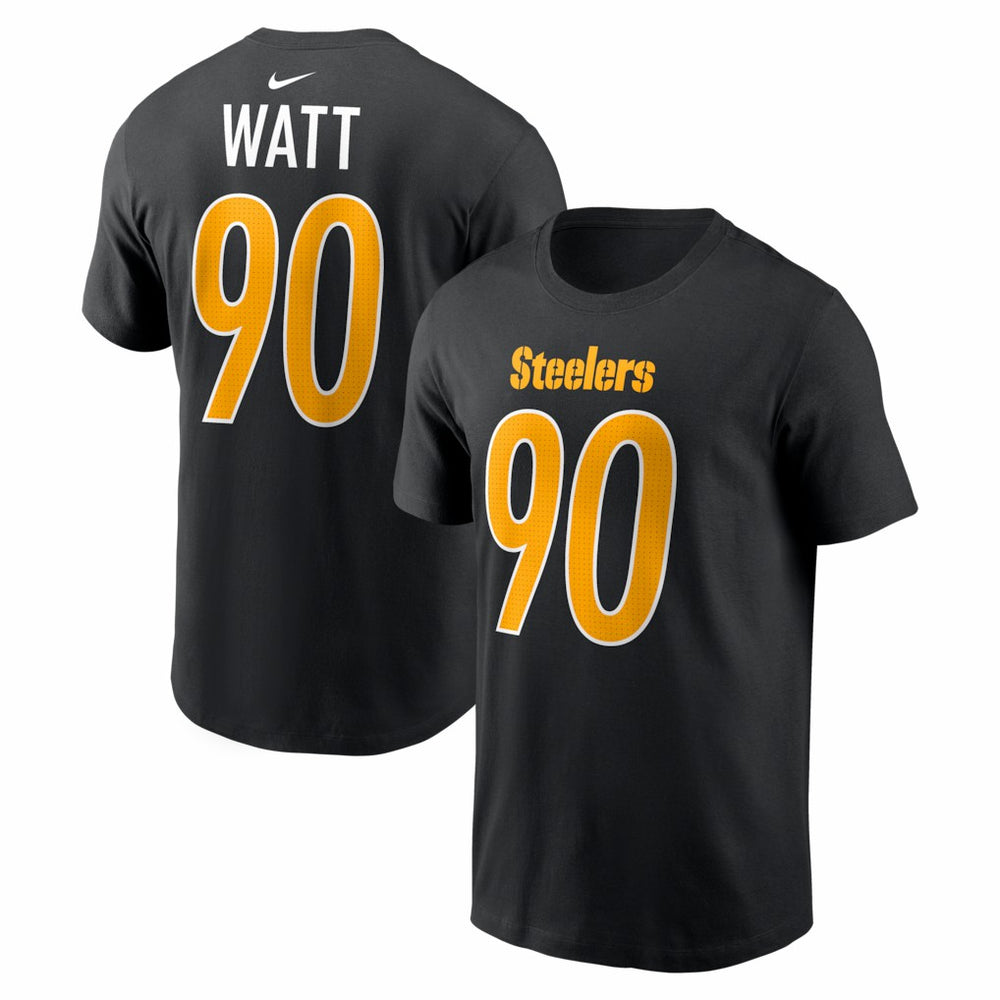 T.J. Watt Pittsburgh Steelers Carbon Name & Number T-Shirt - Black T-shirts