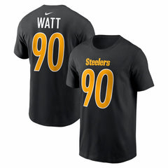 T.J. Watt Pittsburgh Steelers Carbon Name & Number T-Shirt - Black T-shirts