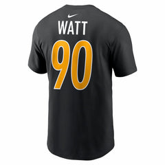 T.J. Watt Pittsburgh Steelers Carbon Name & Number T-Shirt - Black T-shirts