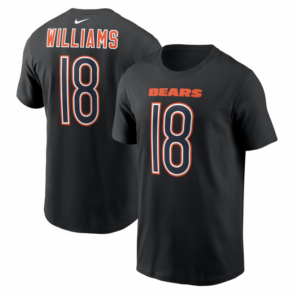 Caleb Williams Chicago Bears Carbon Name & Number T-Shirt - Black T-shirts