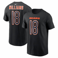 Caleb Williams Chicago Bears Carbon Name & Number T-Shirt - Black T-shirts