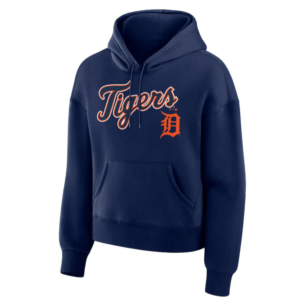 Detroit Tigers Fanatics Women's Lockup Legacy Fleece Hoodie - Navy Hoodies
