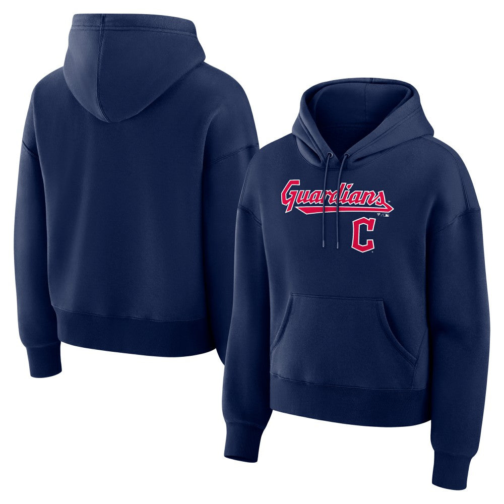 Cleveland Guardians Fanatics Women's Lockup Legacy Fleece Hoodie - Navy Hoodies