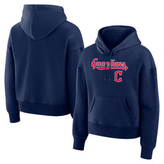 Cleveland Guardians Fanatics Women's Lockup Legacy Fleece Hoodie - Navy Hoodies