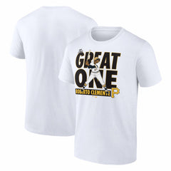 Roberto Clemente Pittsburgh Pirates Fanatics Cooperstown Collection Player T-Shirt - White T-shirts
