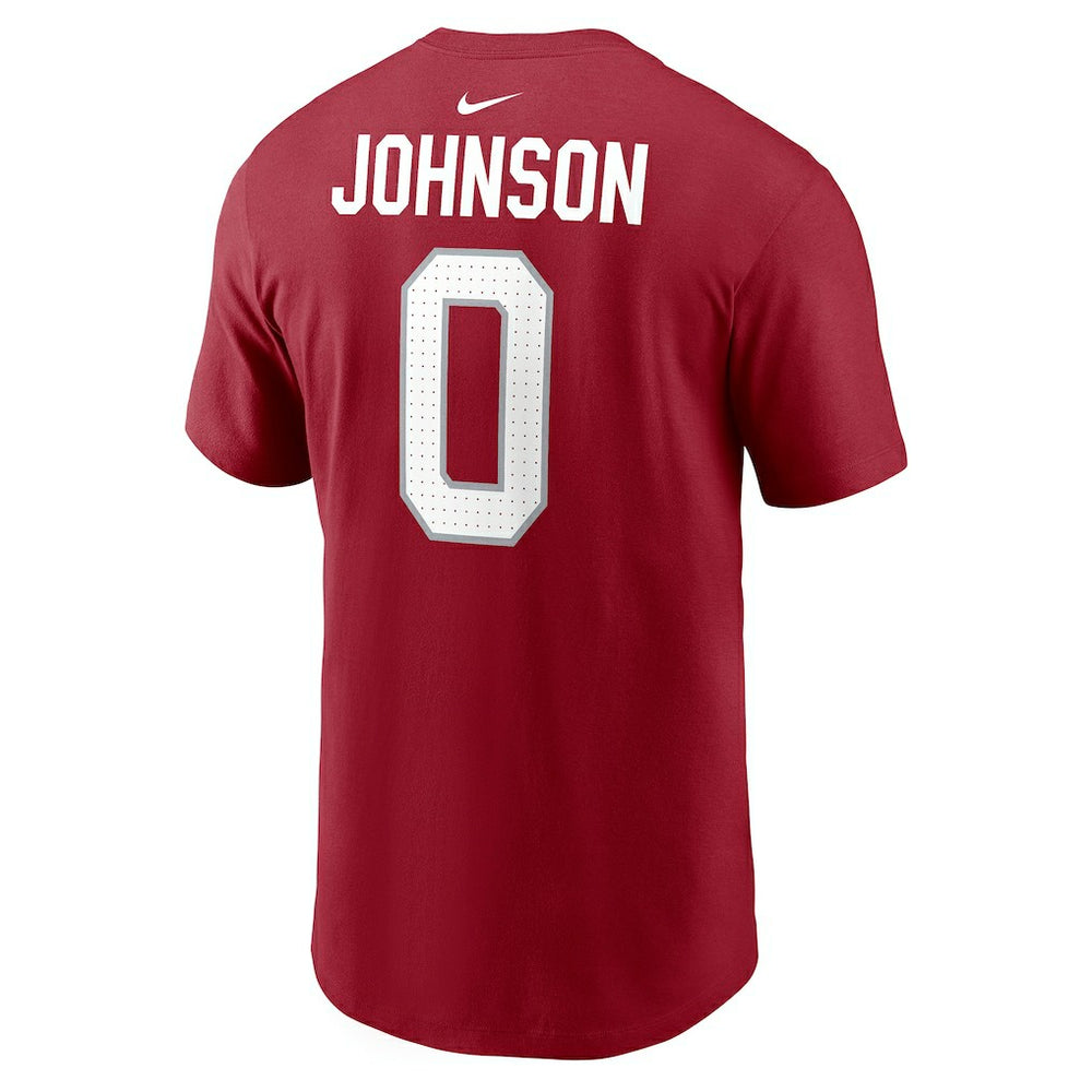 Will Johnson Arizona Cardinals Player Name & Number T-Shirt - Cardinal T-shirts