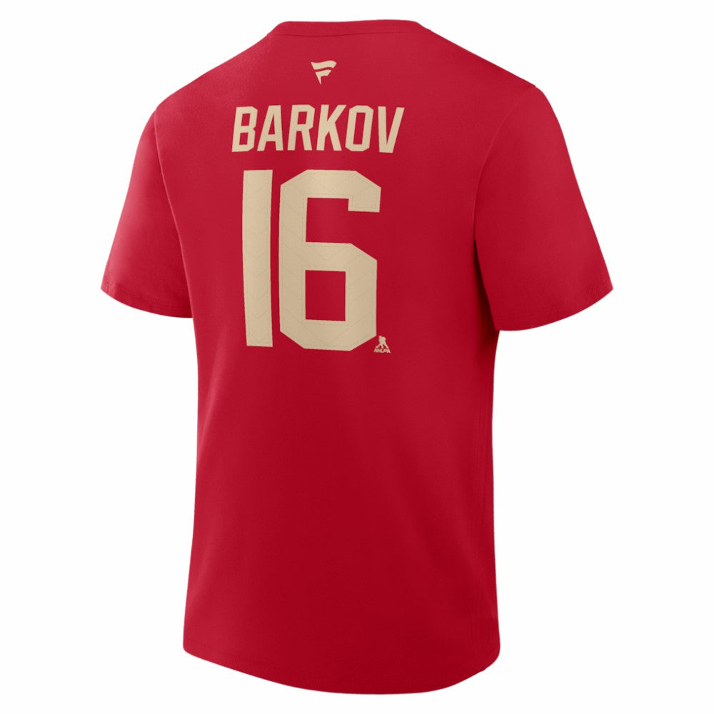 Aleksander Barkov Florida Panthers Fanatics 2026 NHL Winter Classic Authentic Stack Name & Number T-Shirt - Red | US 2001815717