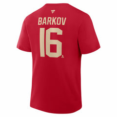 Aleksander Barkov Florida Panthers Fanatics 2026 NHL Winter Classic Authentic Stack Name & Number T-Shirt - Red | US 2001815717