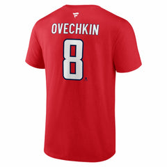 Alexander Ovechkin Washington Capitals Fanatics Authentic Stack Name & Number T-Shirt - Red | US 2001824646