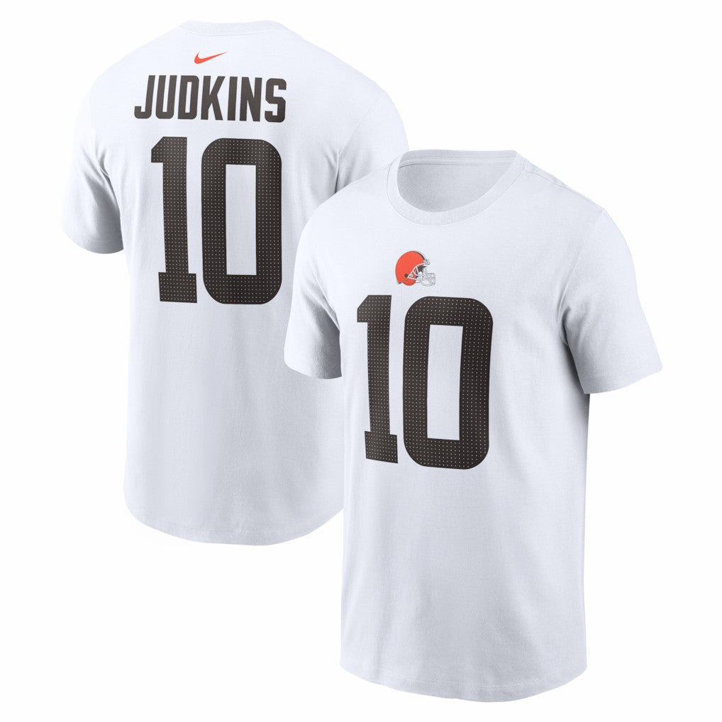 Quinshon Judkins Cleveland Browns Name & Number T-Shirt - White T-shirts