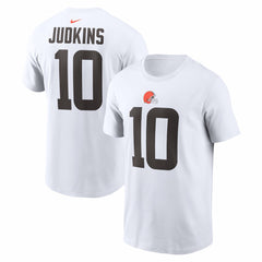 Quinshon Judkins Cleveland Browns Name & Number T-Shirt - White T-shirts