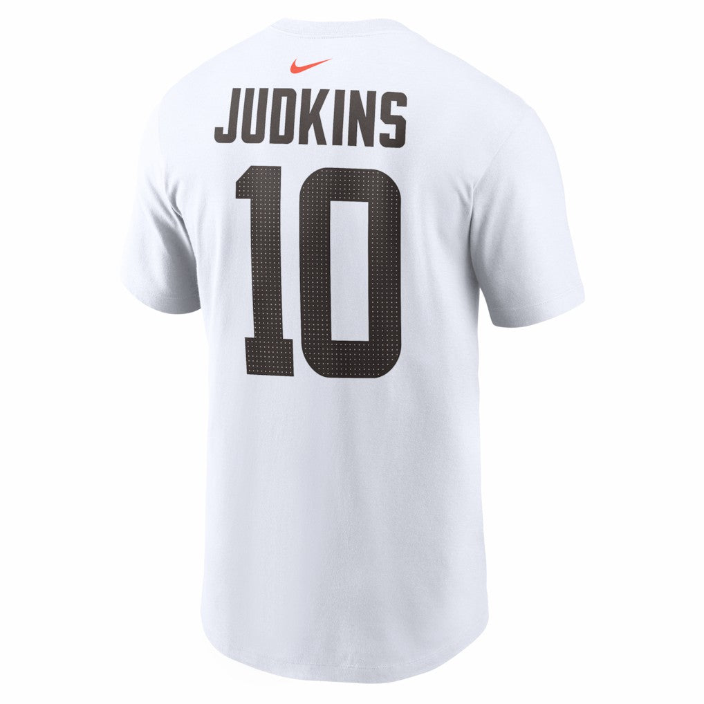 Quinshon Judkins Cleveland Browns Name & Number T-Shirt - White T-shirts