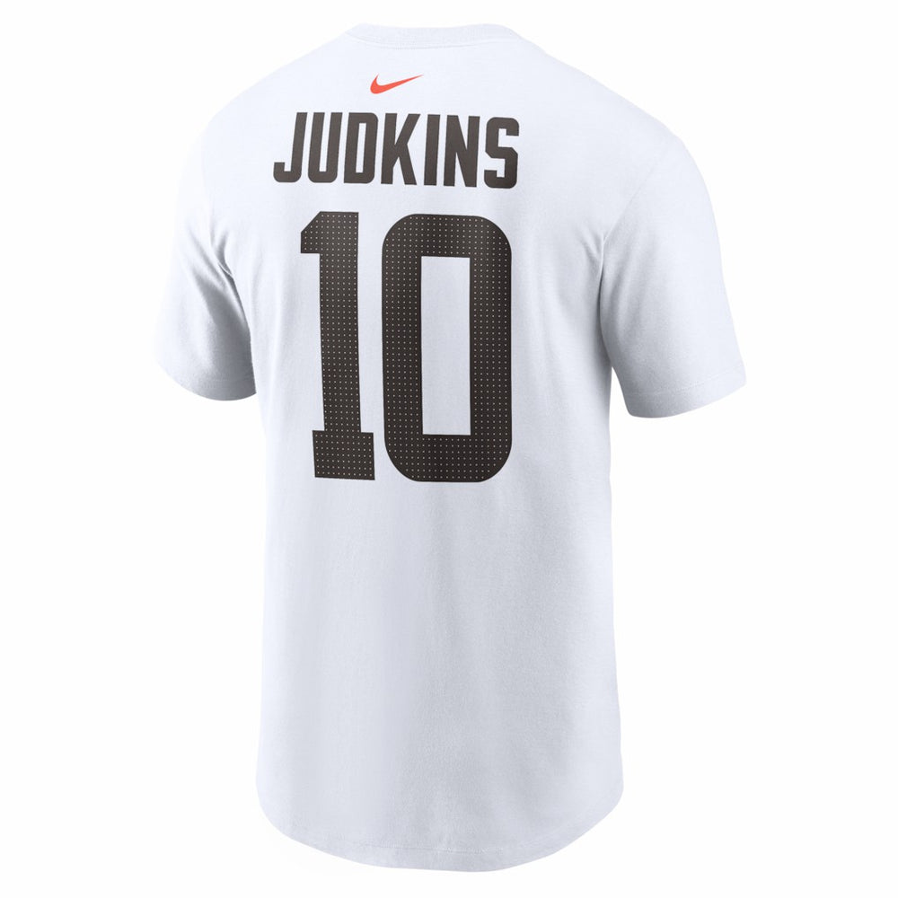Quinshon Judkins Cleveland Browns Name & Number T-Shirt - White T-shirts