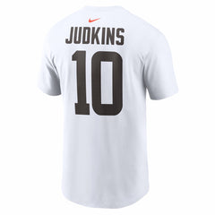 Quinshon Judkins Cleveland Browns Name & Number T-Shirt - White T-shirts