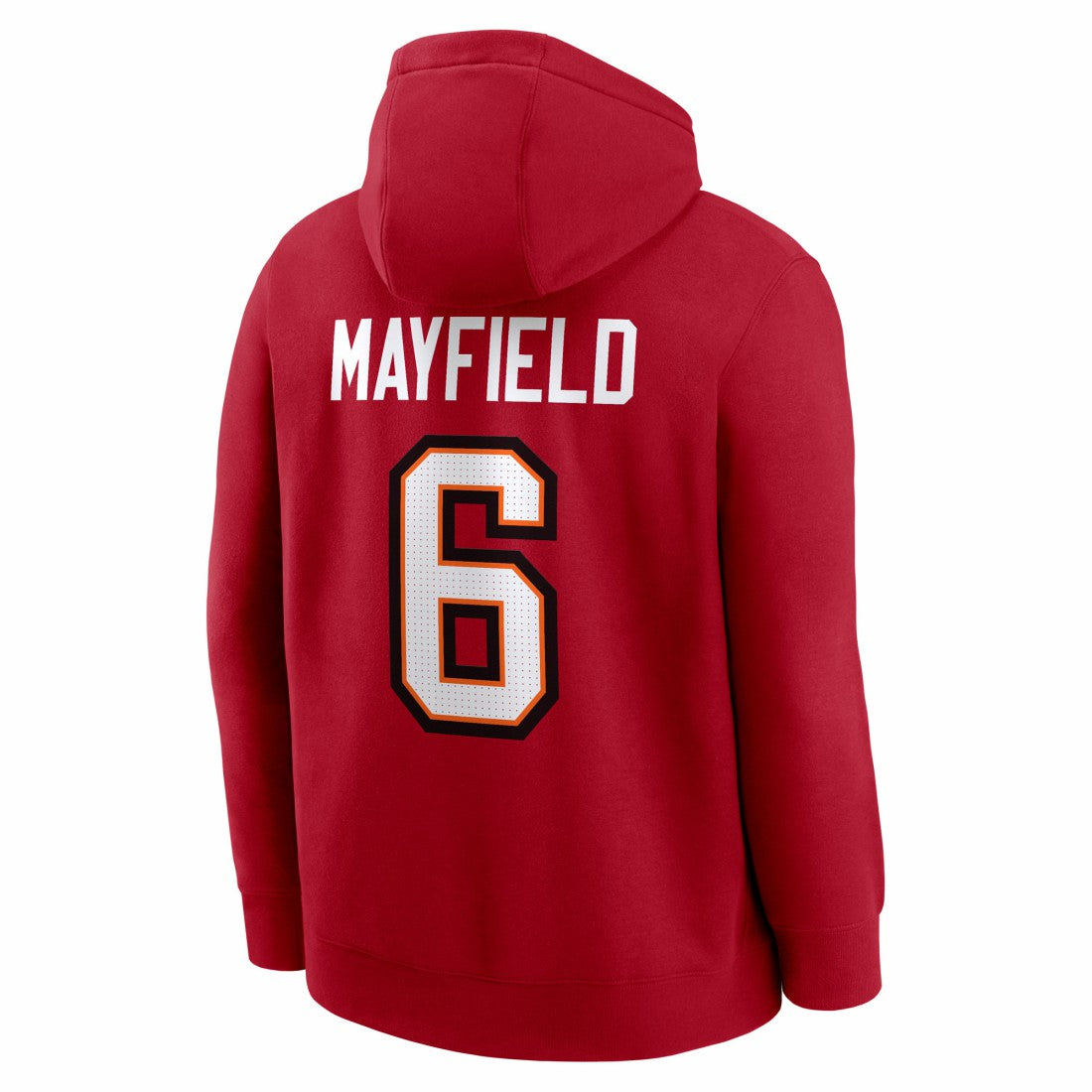 Baker Mayfield Tampa Bay Buccaneers Player Name & Number Fleece Hoodie - Red Hoodies