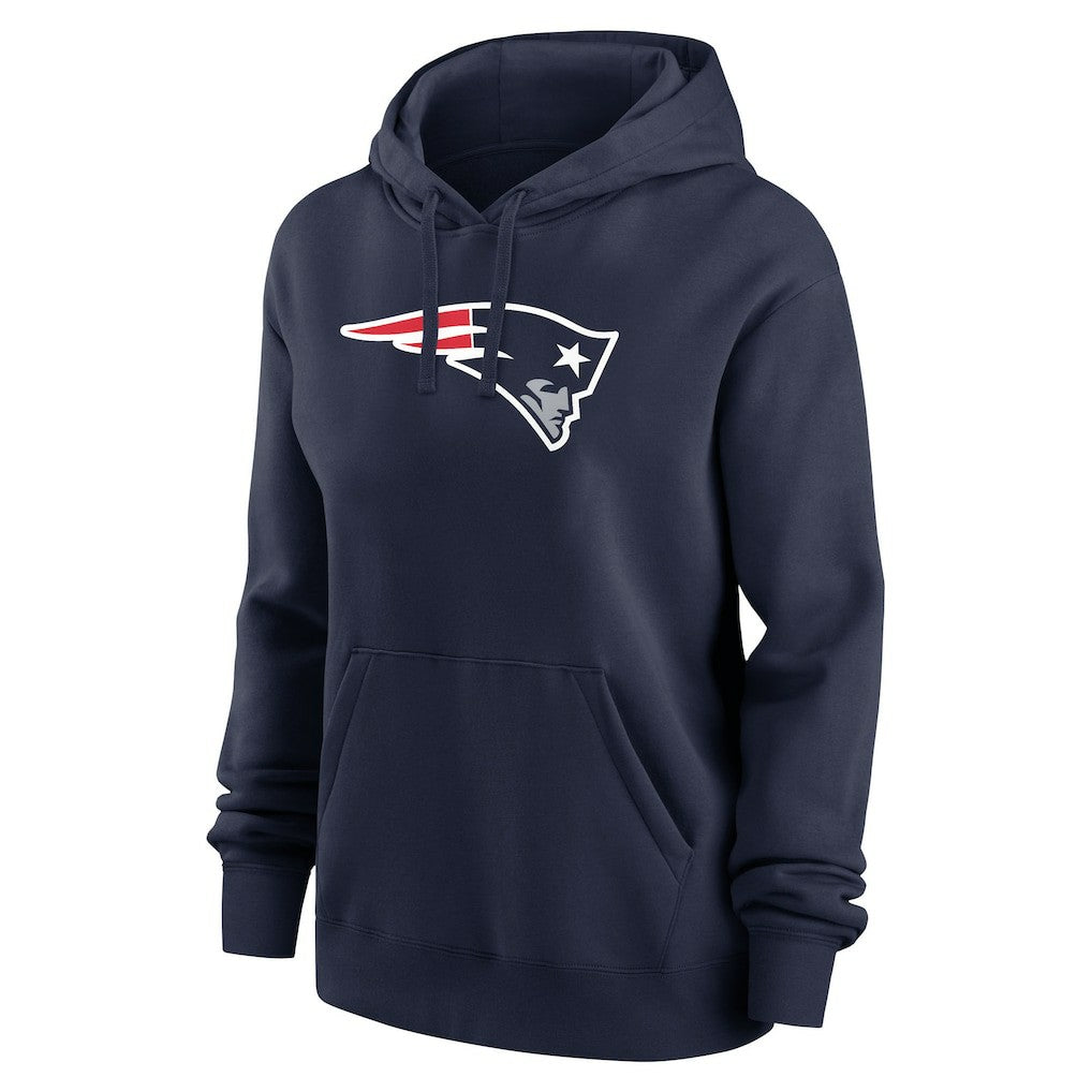 Drake Maye New England Patriots Women's Player Name & Number Fleece Hoodie - Navy Hoodies
