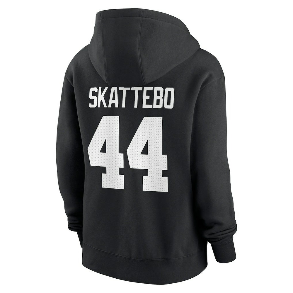 Cam Skattebo New York Giants Women's Player Name & Number Fleece Hoodie - Black Hoodies