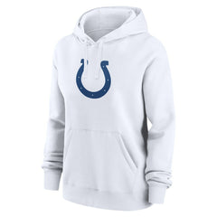 Daniel Jones Indianapolis Colts Women's Player Name & Number Fleece Hoodie - White Hoodies