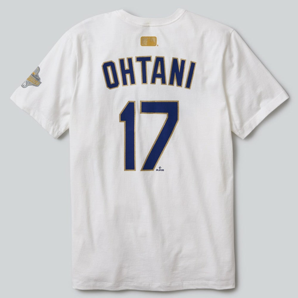 Shohei Ohtani Los Angeles Dodgers Nike 2026 Gold Collection Name & Number T-Shirt - White T-shirts