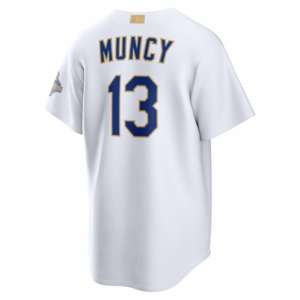 Max Muncy Los Angeles Dodgers Nike 2026 Gold Collection Stadium Jersey - White Jerseys