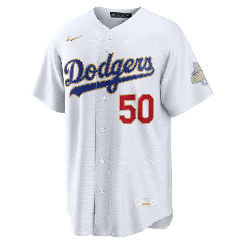 Mookie Betts Los Angeles Dodgers Nike 2026 Gold Collection Stadium Jersey - White Jerseys