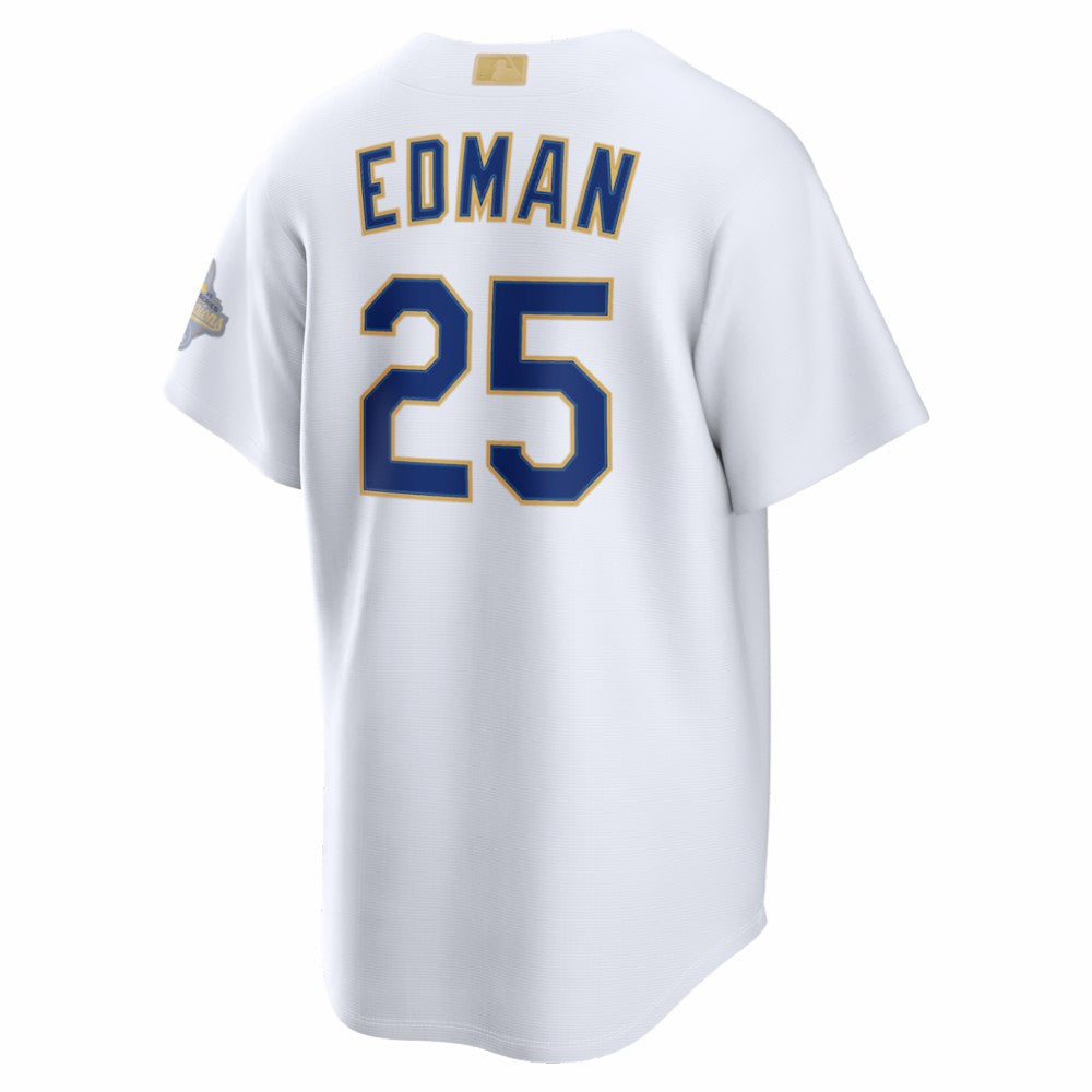 Tommy Edman Los Angeles Dodgers Nike 2026 Gold Collection Stadium Jersey - White Jerseys