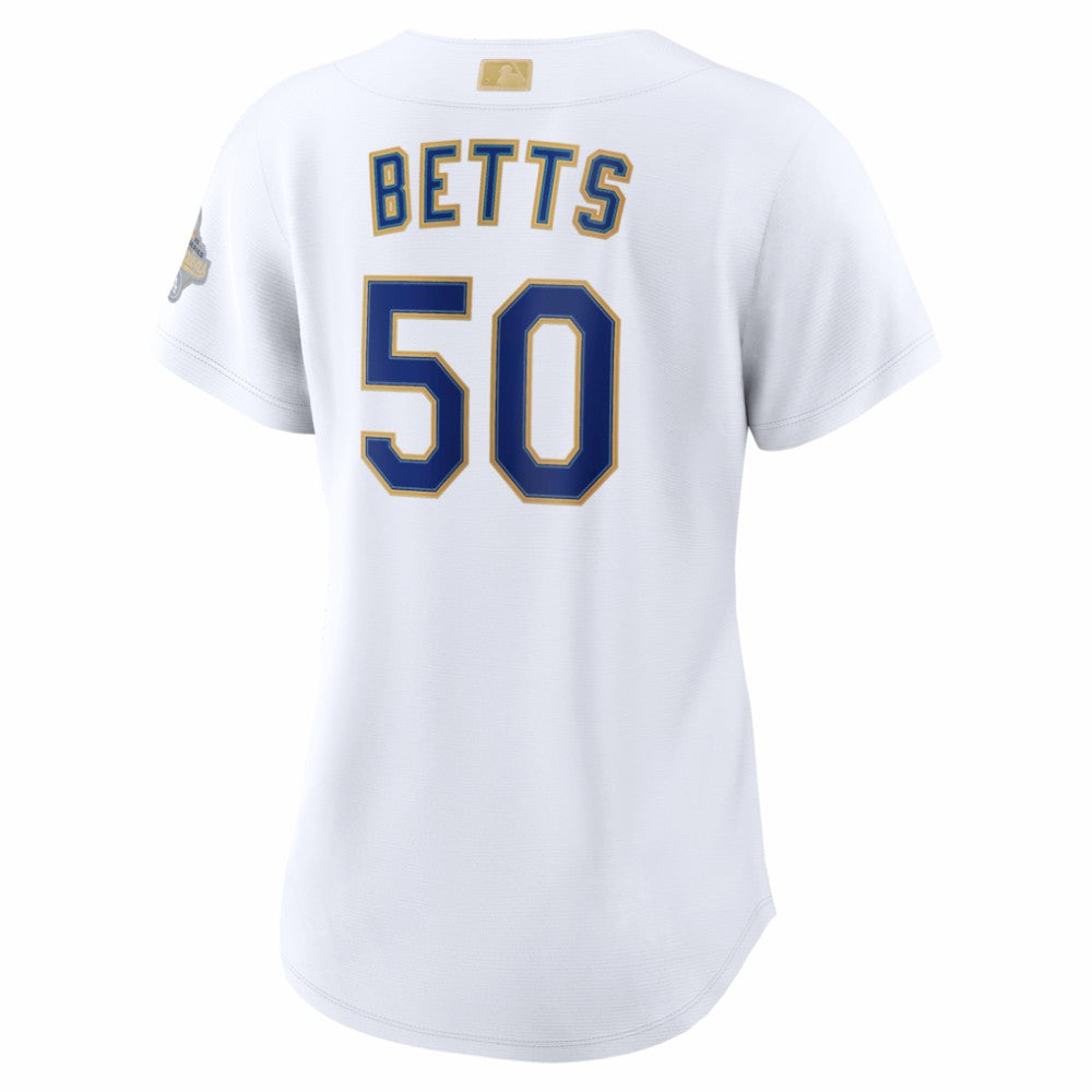 Mookie Betts Los Angeles Dodgers Nike Women's 2026 Gold Collection Stadium Jersey - White Jerseys