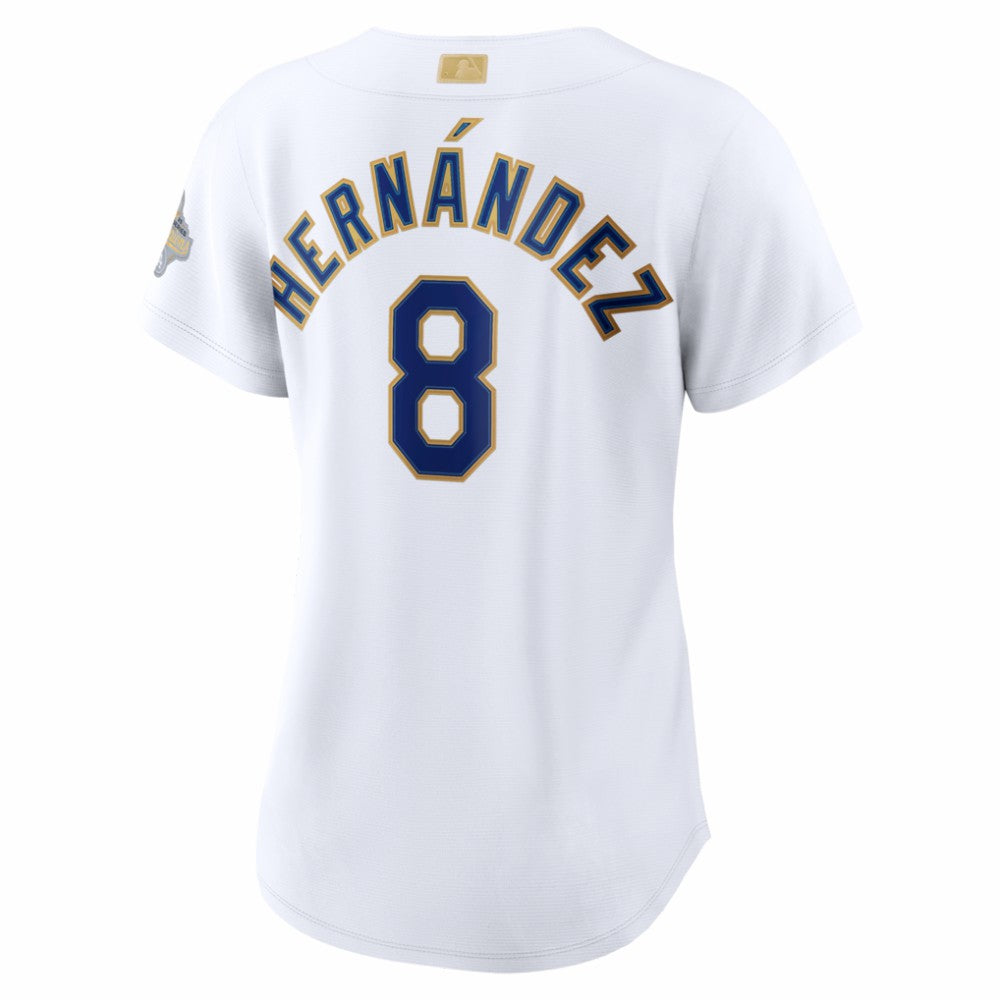 Enrique Hernández Los Angeles Dodgers Nike Women's 2026 Gold Collection Stadium Jersey - White Jerseys