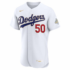 Mookie Betts Los Angeles Dodgers Nike 2026 Gold Collection Authentic Jersey - White Jerseys