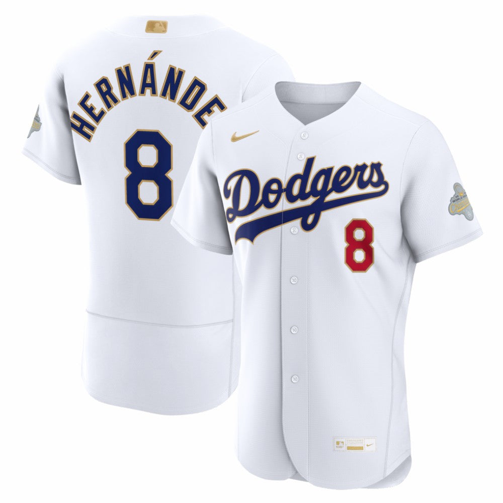 Enrique Hernández Los Angeles Dodgers Nike 2026 Gold Collection Authentic Jersey - White Jerseys