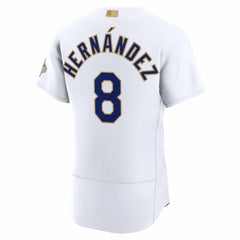 Enrique Hernández Los Angeles Dodgers Nike 2026 Gold Collection Authentic Jersey - White Jerseys