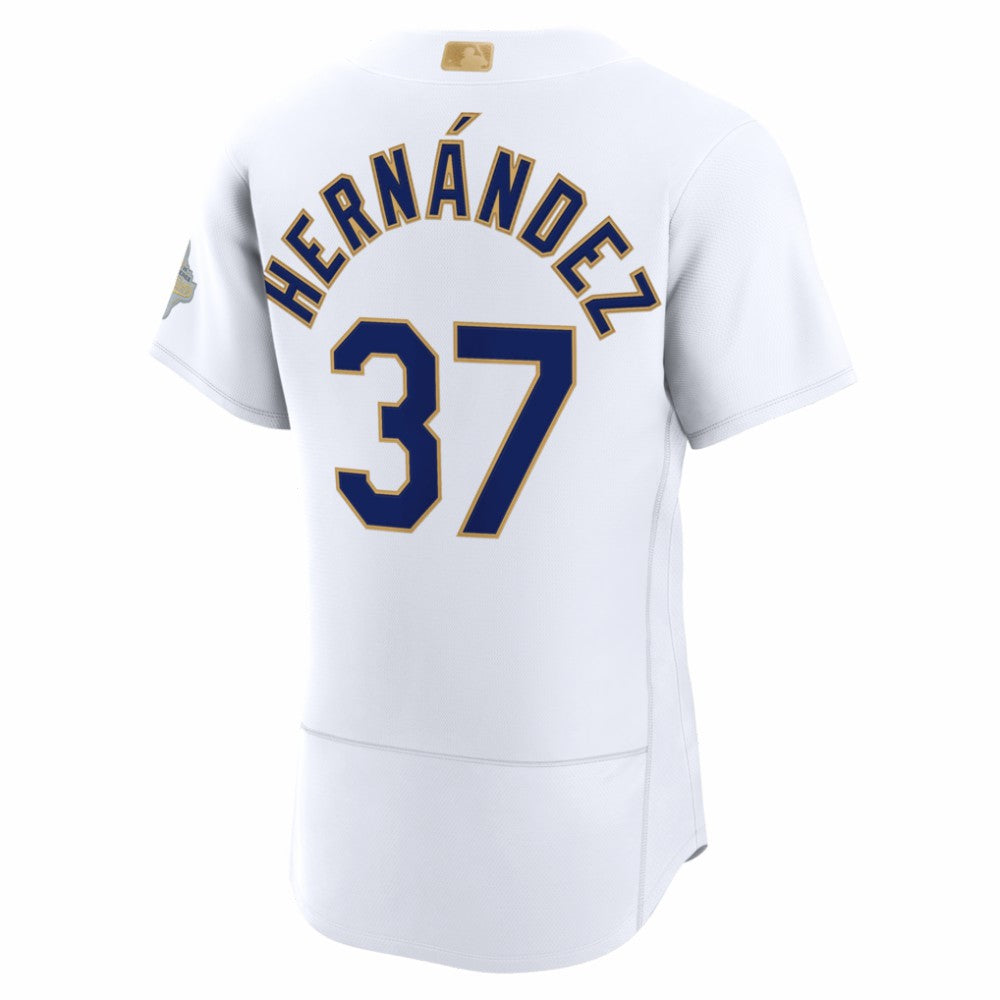 Teoscar Hernández Los Angeles Dodgers Nike 2026 Gold Collection Authentic Jersey - White Jerseys
