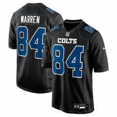 Tyler Warren Indianapolis Colts Fashion Game Jersey - Carbon Black Jerseys
