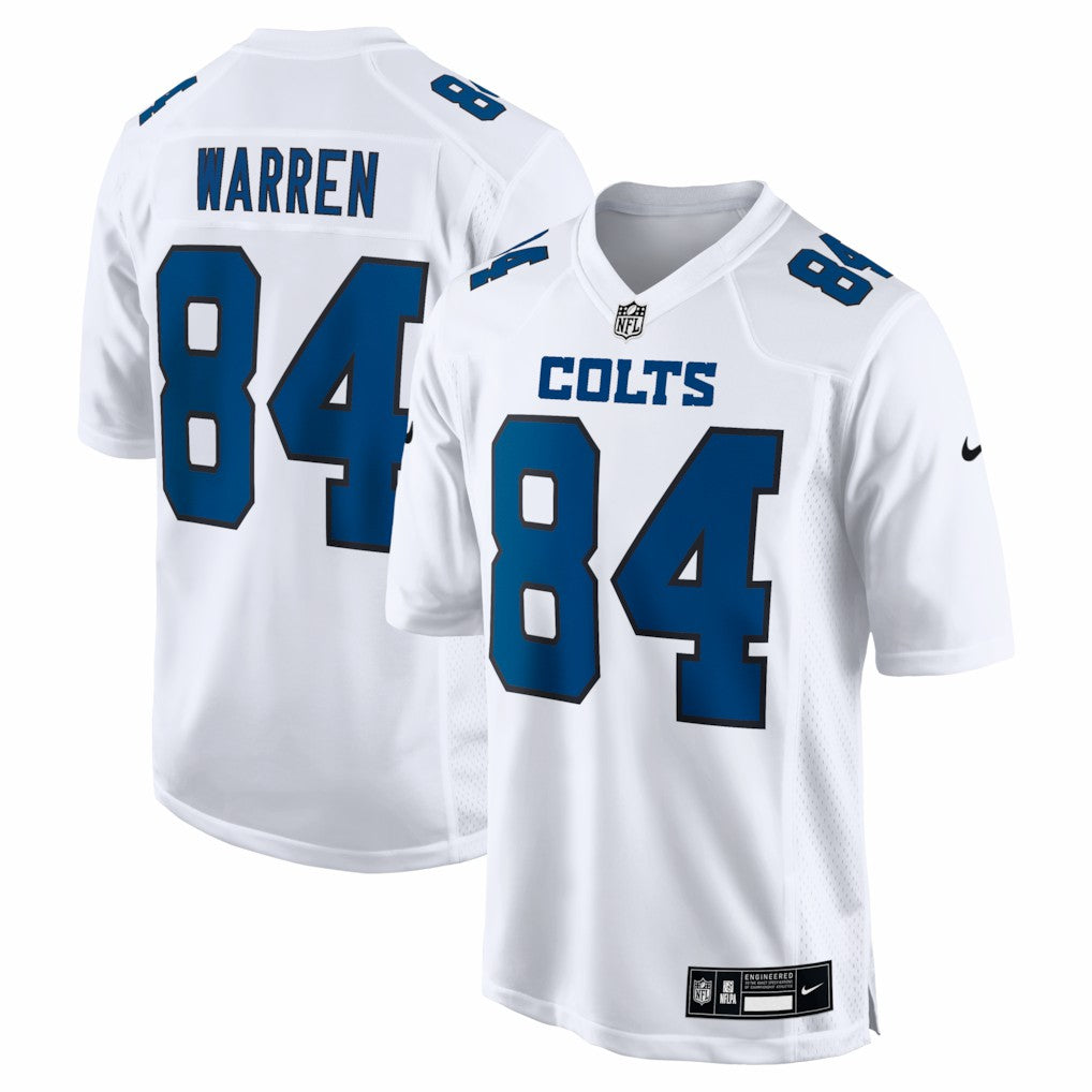 Tyler Warren Indianapolis Colts Fashion Game Jersey - Tundra White Jerseys
