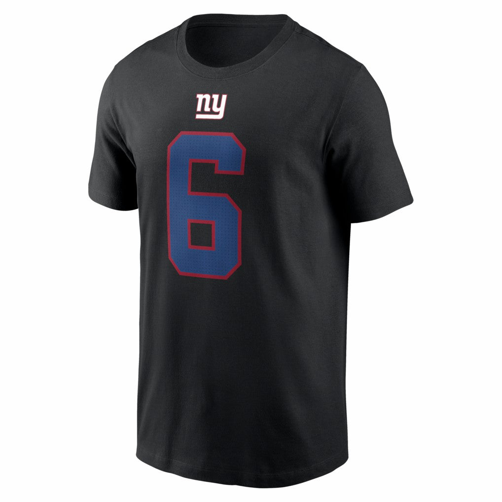 Jaxson Dart New York Giants Name & Number T-Shirt - Black T-shirts