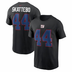 Cam Skattebo New York Giants Name & Number T-Shirt - Black T-shirts