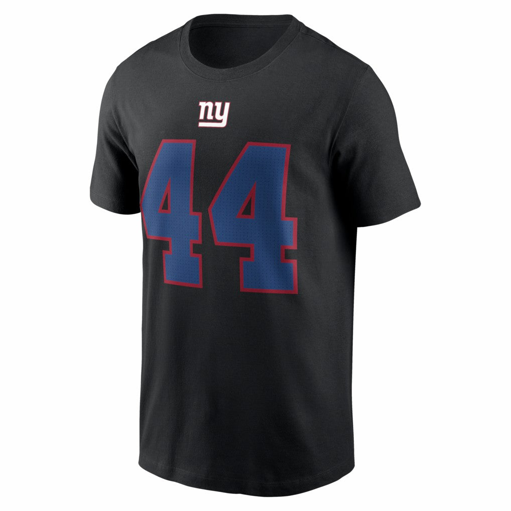 Cam Skattebo New York Giants Name & Number T-Shirt - Black T-shirts