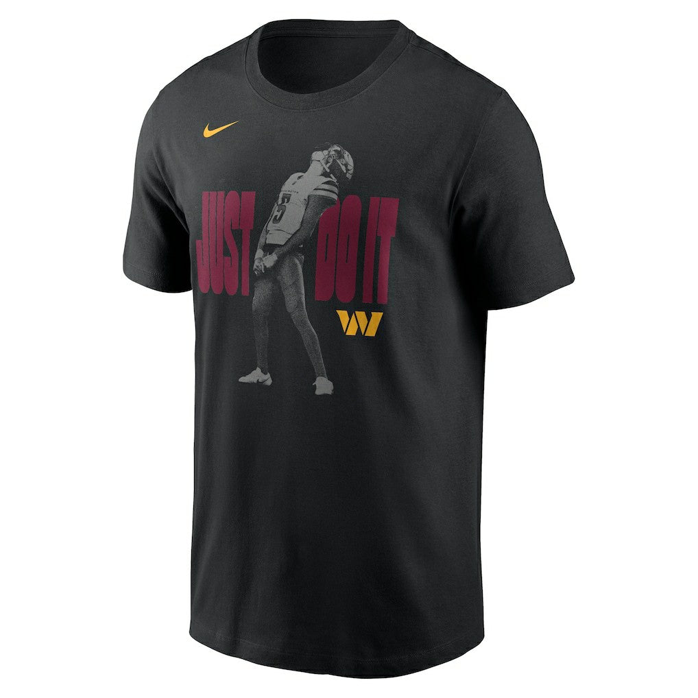 Jayden Daniels Washington Commanders Just Do It T-Shirt - Black T-shirts