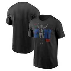 Jaxson Dart New York Giants Just Do It T-Shirt - Black T-shirts