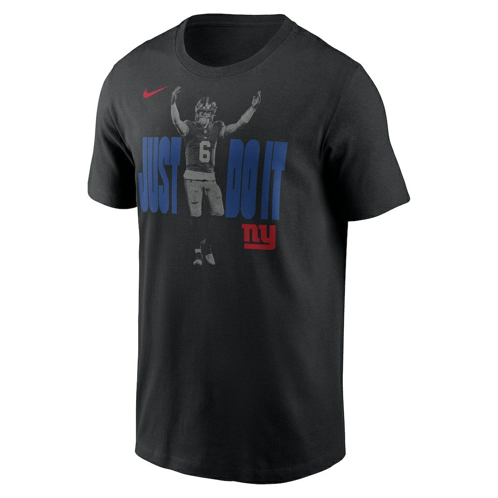 Jaxson Dart New York Giants Just Do It T-Shirt - Black T-shirts