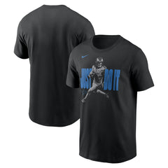 Jahmyr Gibbs Detroit Lions Just Do It T-Shirt - Black T-shirts