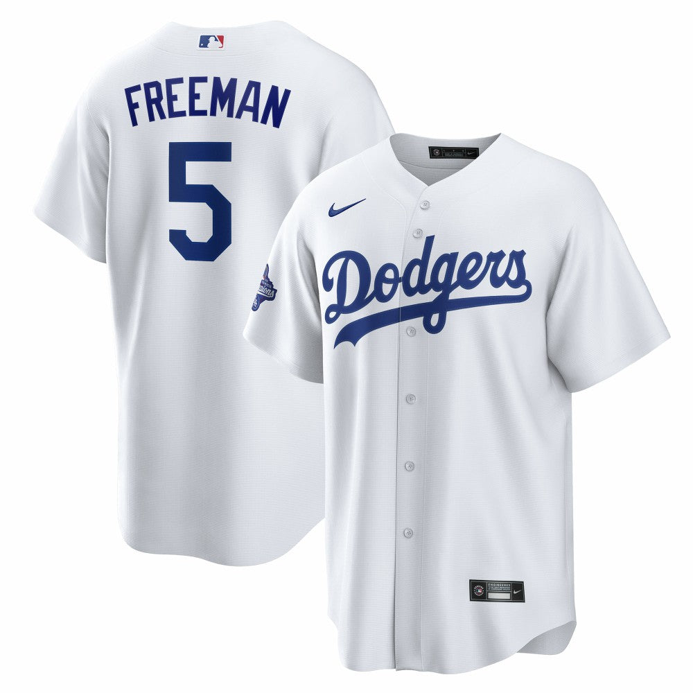 Freddie Freeman Los Angeles Dodgers Nike Home 2025 World Series Champions Replica Jersey - White Jerseys