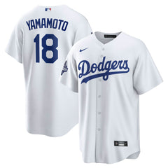 Yoshinobu Yamamoto Los Angeles Dodgers Nike 2025 World Series Champions Home Replica Jersey - White Jerseys